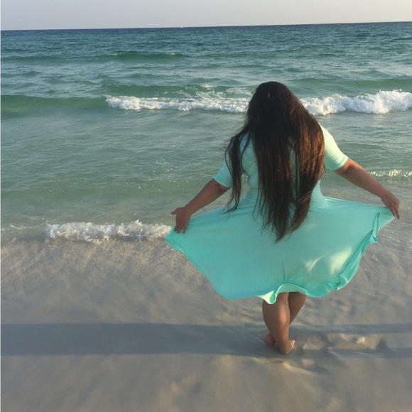 LuLaRoe Black and White Geometric Midi Dress - Picture 9 of 10